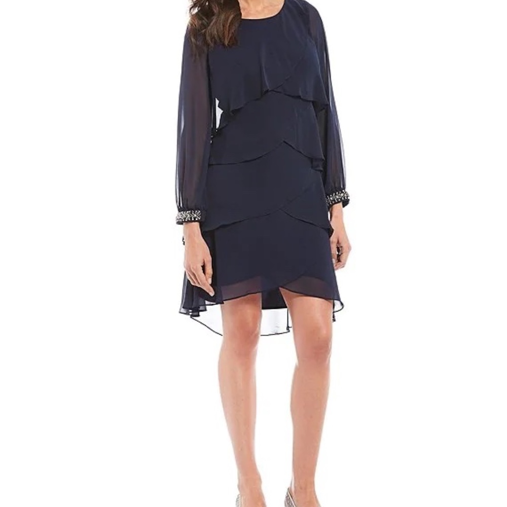 Navy Blue Cocktail Dress